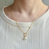 dots south sea pearl diamond pendant top DT07-W-006