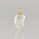 dots south sea pearl diamond pendant top DT07-W-008