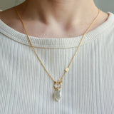 dots south sea pearl diamond pendant top DT07-W-008