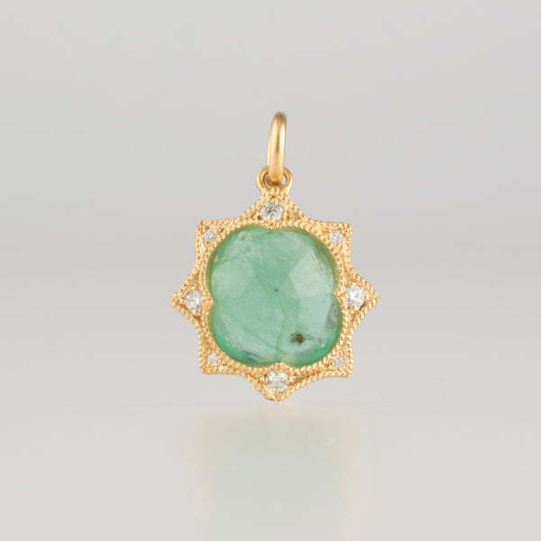 coronet emerald diamond pendant top　T2504-003