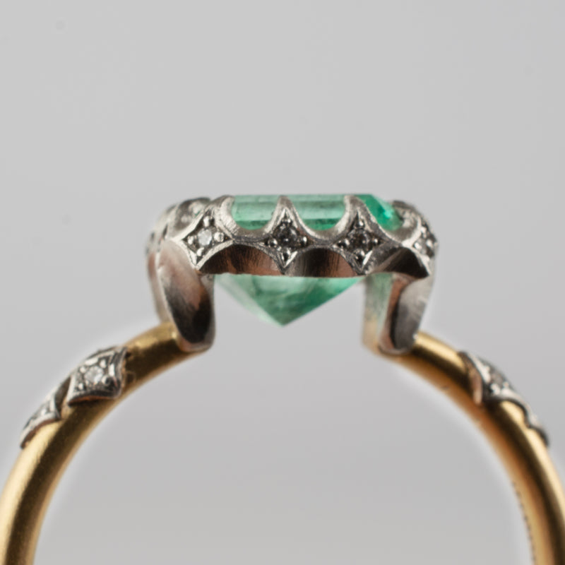 grace emerald diamond ring