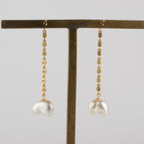 dew diamond chain earrings