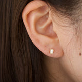 enfold diamond stud earring