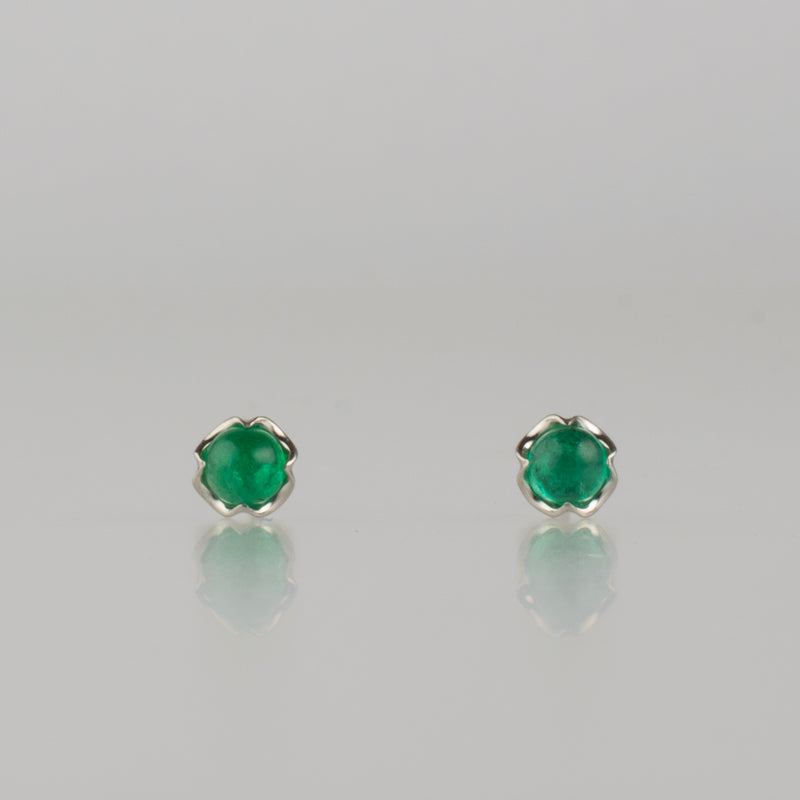 enfold emerald stud earring