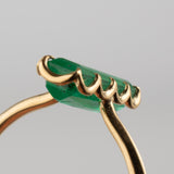 ripple emerald ring