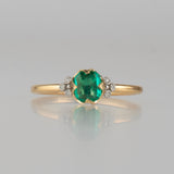 enfold emerald diamond ring