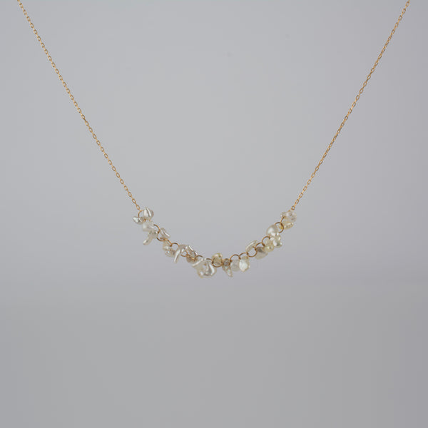 sazare akoya pearl chain necklace