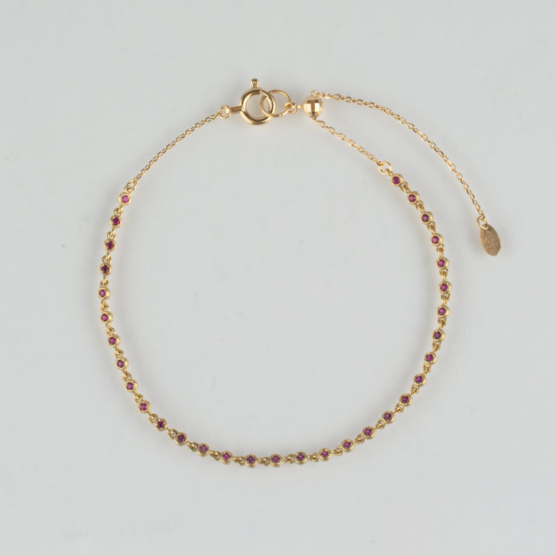 Limited Collection - dew ruby bracelet