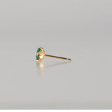 enfold emerald stud earring