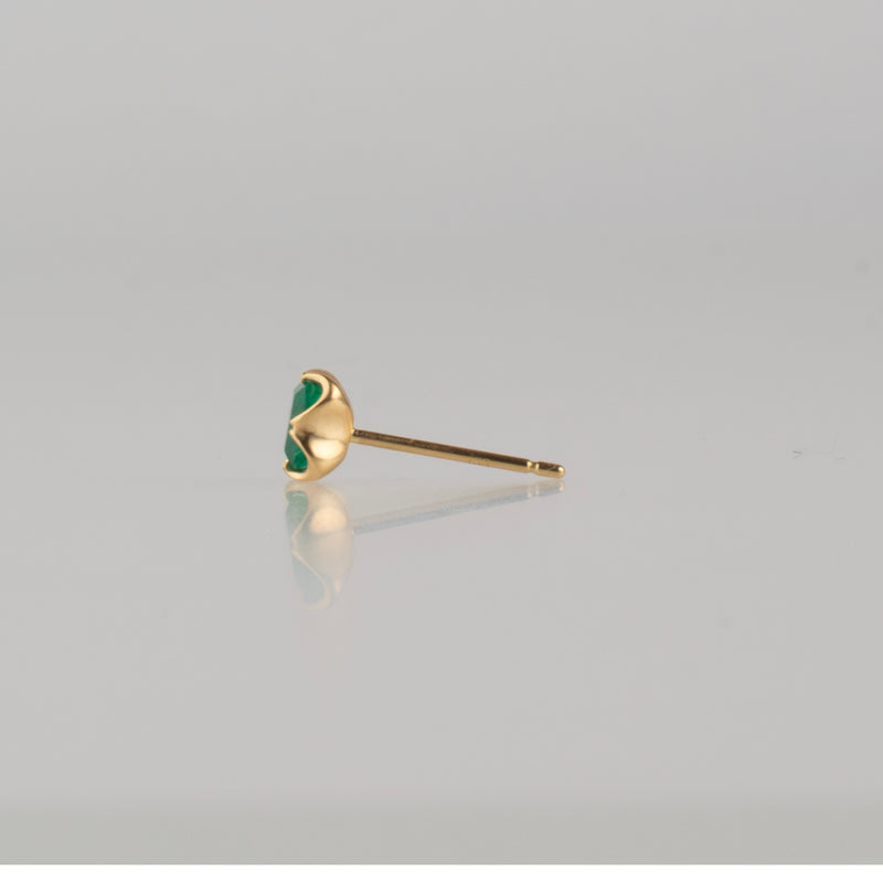 enfold emerald stud earring