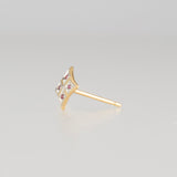 grace ruby stud earrings