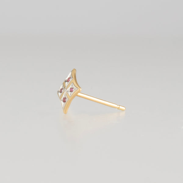 grace ruby stud earrings
