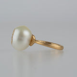 south sea pearl diamond ring