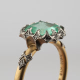 grace emerald diamond ring