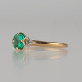 enfold emerald diamond ring