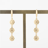 anemone diamond hook earrings