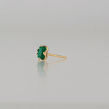 enfold emerald stud earring