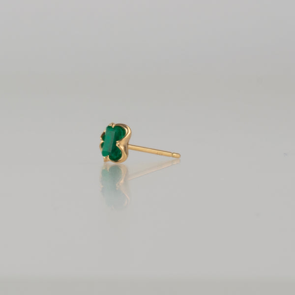 enfold emerald stud earring