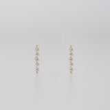 twist diamond stud earrings