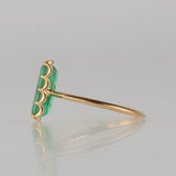 ripple emerald ring