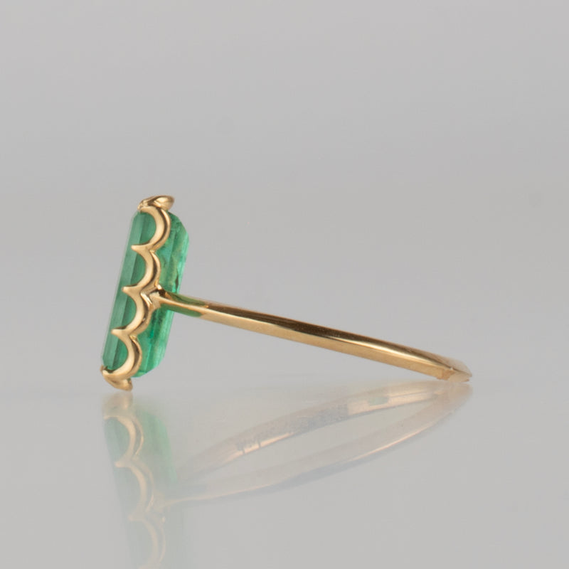 ripple emerald ring