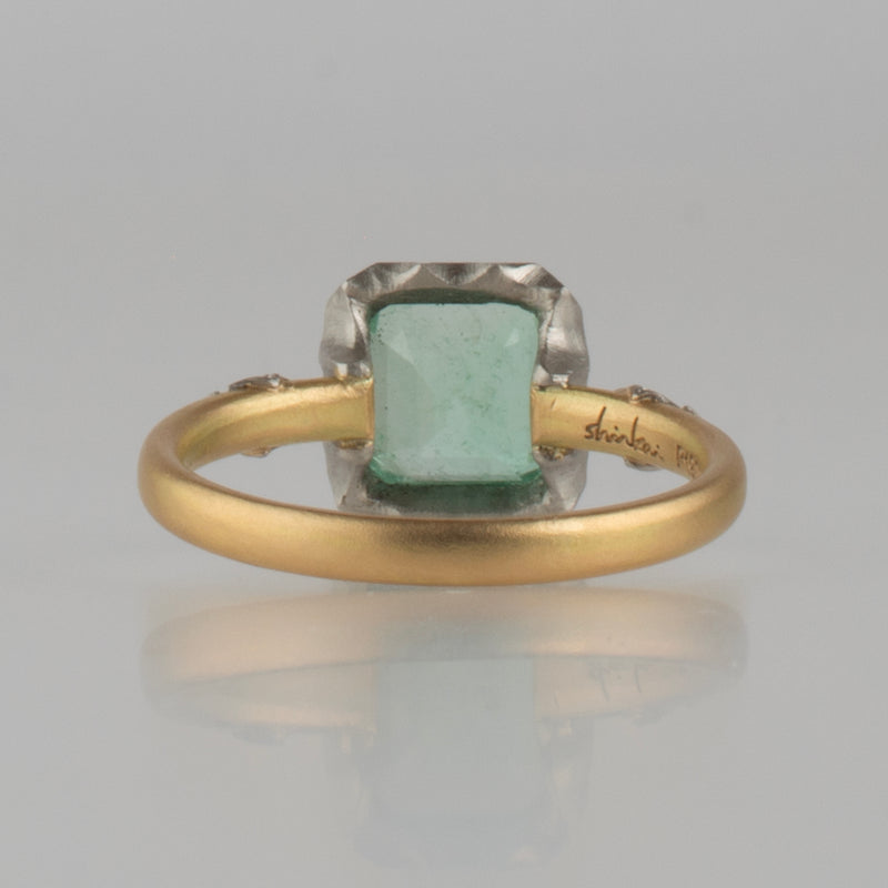 grace emerald diamond ring