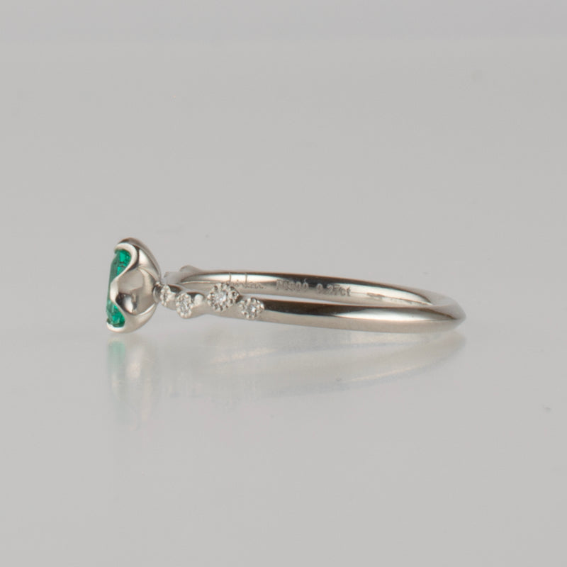 enfold emerald diamond ring