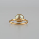 collet south sea pearl ring