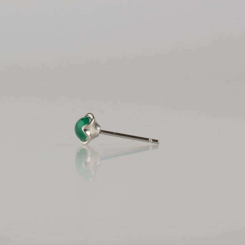 enfold emerald stud earring