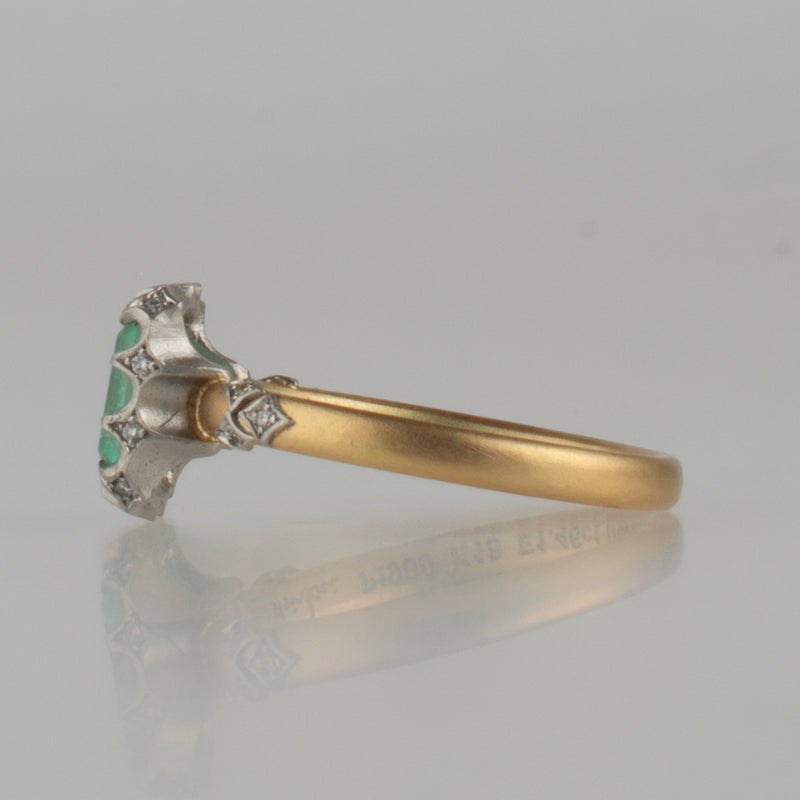 grace emerald diamond ring