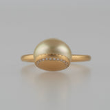 collet south sea pearl ring