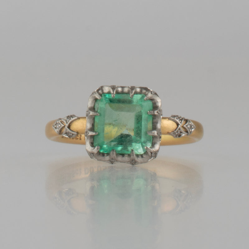 grace emerald diamond ring