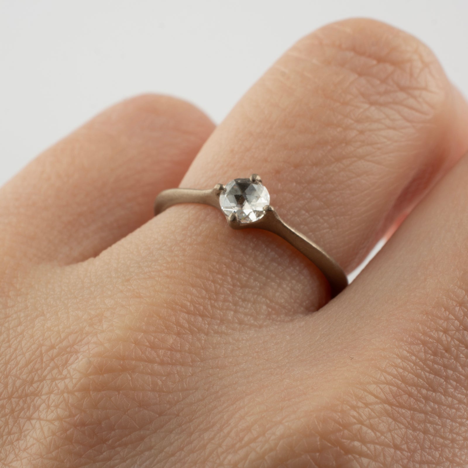 ローズカット　リング Pt900 ローズカットダイヤモンドリング 0.07ct | Atelier Ozaki