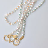 colored knots pearl necklace　FW45-017D-CT