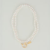 colored knots pearl necklace　FW45-017D-CT