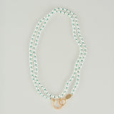 colored knots pearl necklace　FW45-017D-CT