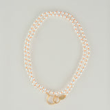 colored knots pearl necklace　FW45-017D-CT
