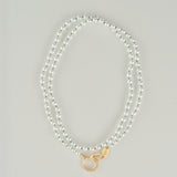 colored knots pearl necklace　FW45-017D-CT