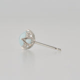 lucent aquamarine earrings  LC01-AQU-001