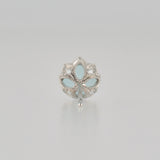 lucent aquamarine earrings  LC01-AQU-001