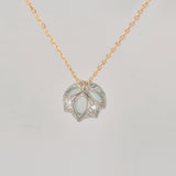 lucent aquamarine necklace LC05-AQU