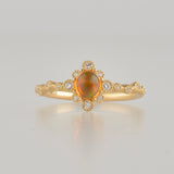 spread opal diamond ring　R2509-002