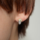 coronet south sea pearl diamond single earrings