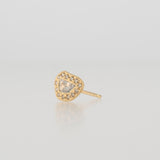pebble diamond stud earrings　P2503-012