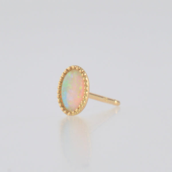opal stud earrings　P2509-011