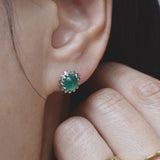 spire emerald earrings　P2604-017
