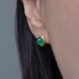 spire emerald earrings　P2604-018