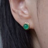spire emerald earrings　P2604-018