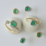 spire emerald earrings　P2604-017