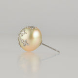 clavo south sea pearl diamond earrings P2605-009